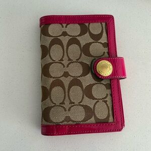 Coach 1941 Signature Collection y2k Pink Address Book Planner